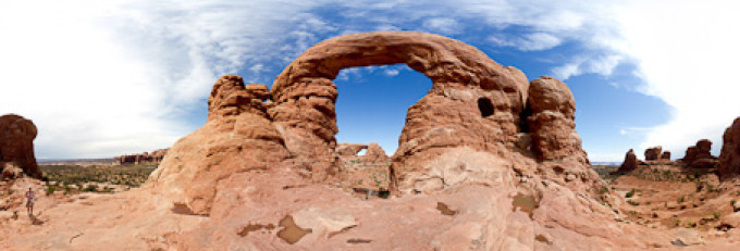 Turret Arch, Arches Nationalpark – Kugelpanorama